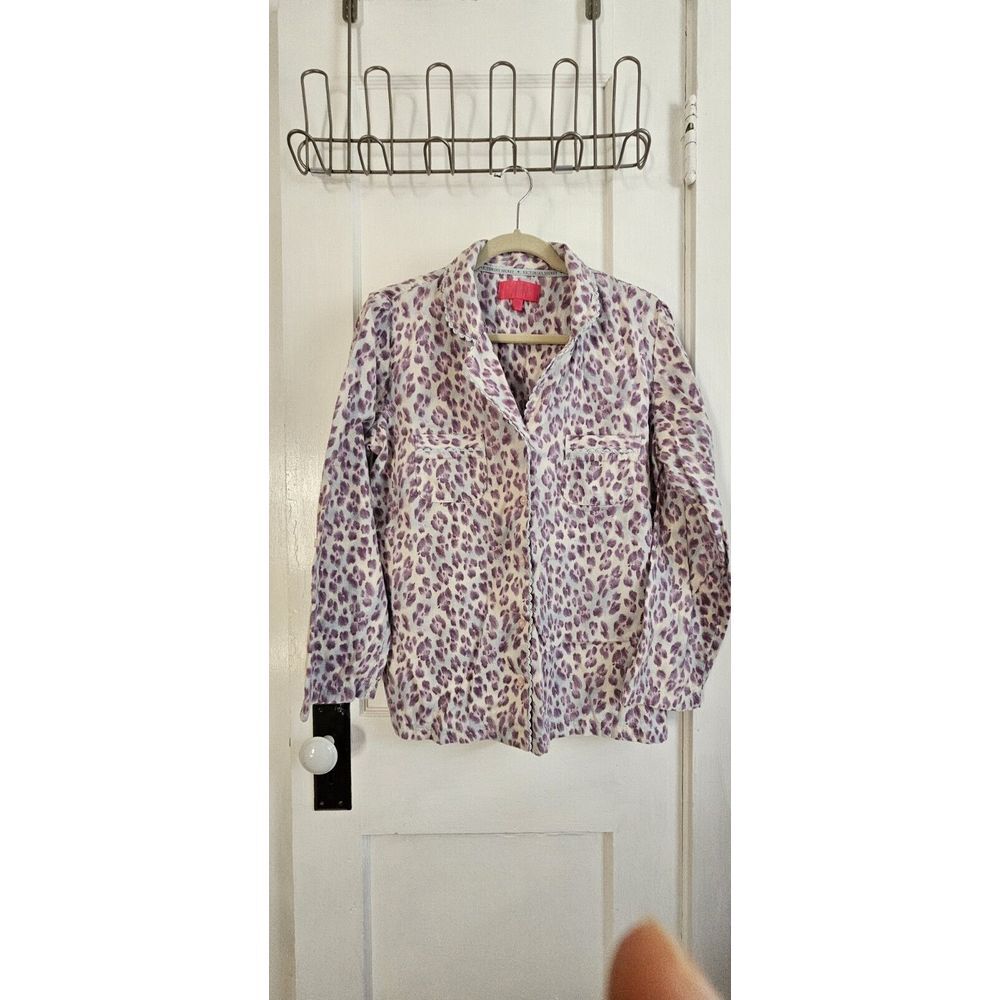 VICTORIA'S SECRET Pajamas TOP trimmed women‎ Sz medium 100% Cotton